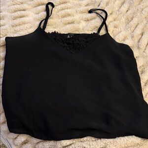 Forever 21 Black Lace Detail Cami
